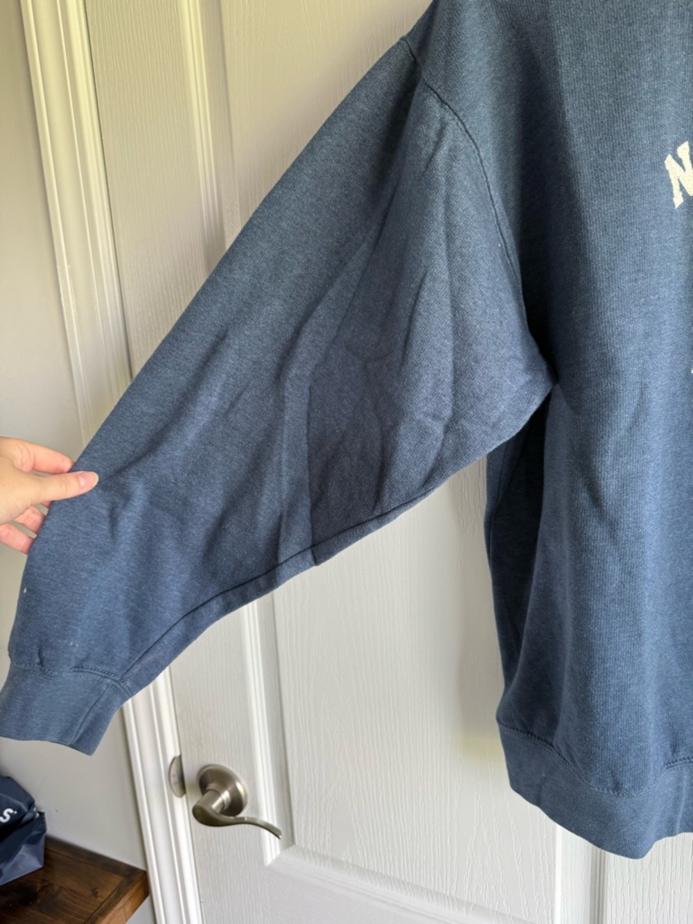New York embroidered Graphic Crewneck Sweatshirt - Blue size Large - Picture 4 of 7